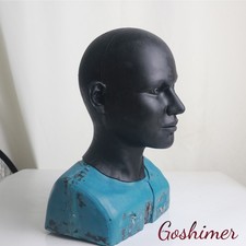 Silicone Realistic Black Female Head Mask For Crossdresser Cosplay Can Makeup