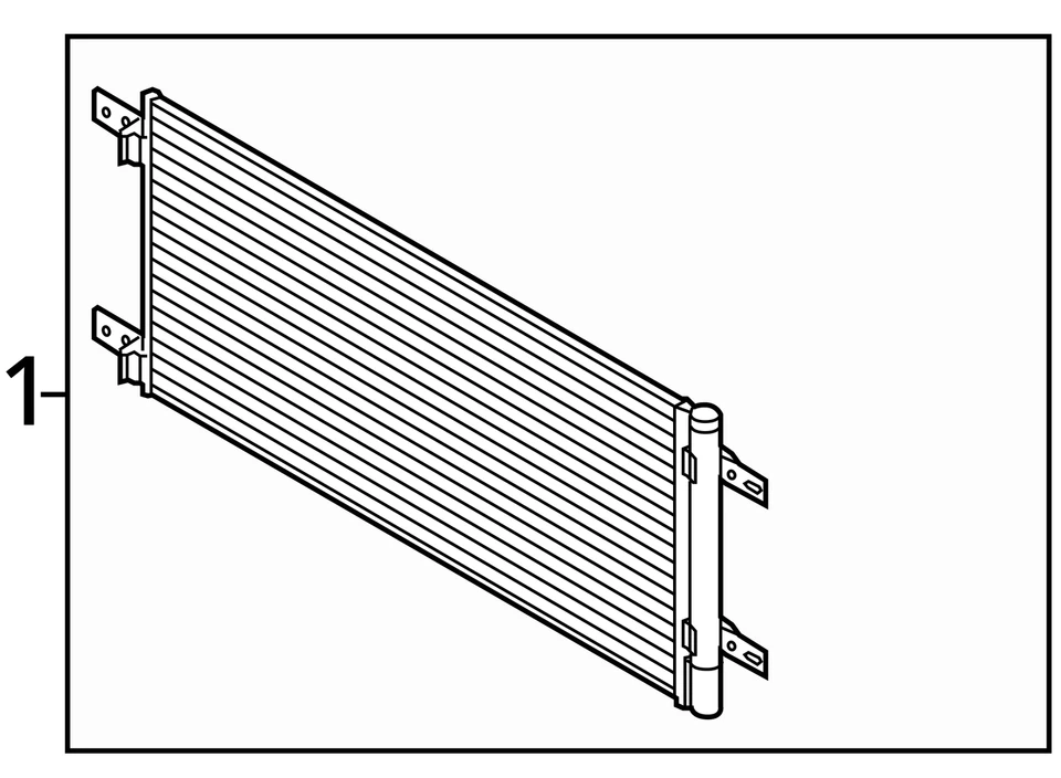 Condensador de CA diésel para camioneta Ford F250SD 11-16 827302 Foto 3 de 4