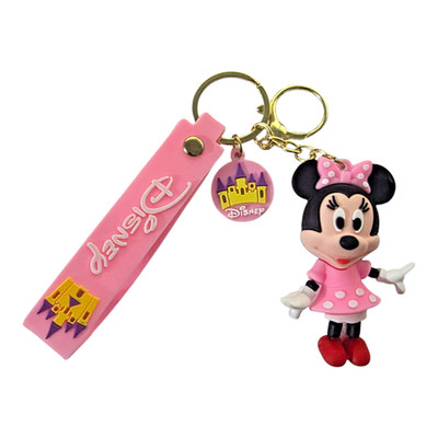 Brand New Disney Minnie Mouse 3D Keychain Pink color Disney Castle Free Shipping