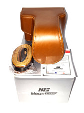 MegaGear For CANON EOS M3 Pu Leather Camera Case, Light Brown w/Box EXC