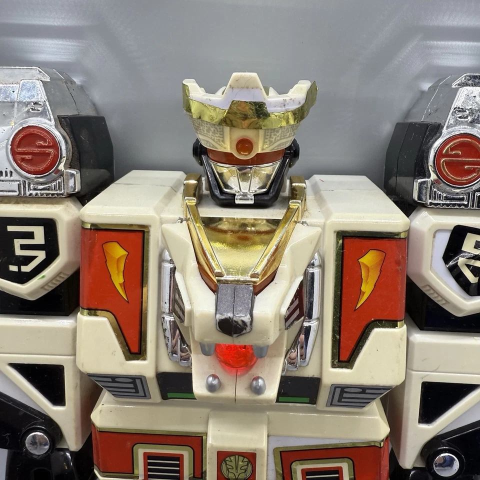 VTG BANDAI MMPR Mighty Morphin Power Ranger 1994 MEGA Tigerzord Working READ DES - Image 4 of 4