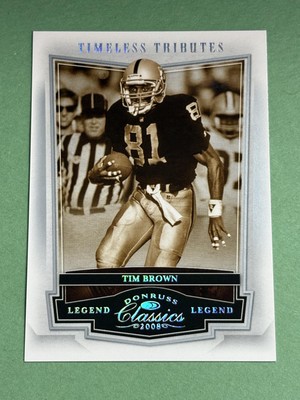 Tim Brown 2008 Donruss Classics Timeless Tributes Silver #81/100 #126 T1050