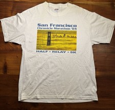 Vintage San Francisco Chronicle 2004 Marathon T Shirt California Adult Unisex L