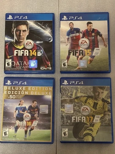 EA SPORTS FIFA 14 15 16 17 PS4 Soccer Videogame Lot Fully Functional Tested