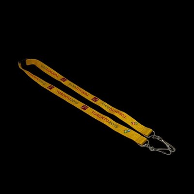 Pan American Games Lanyard Toronto Canada 2015 Yellow CIBC Sponsor Pan Am