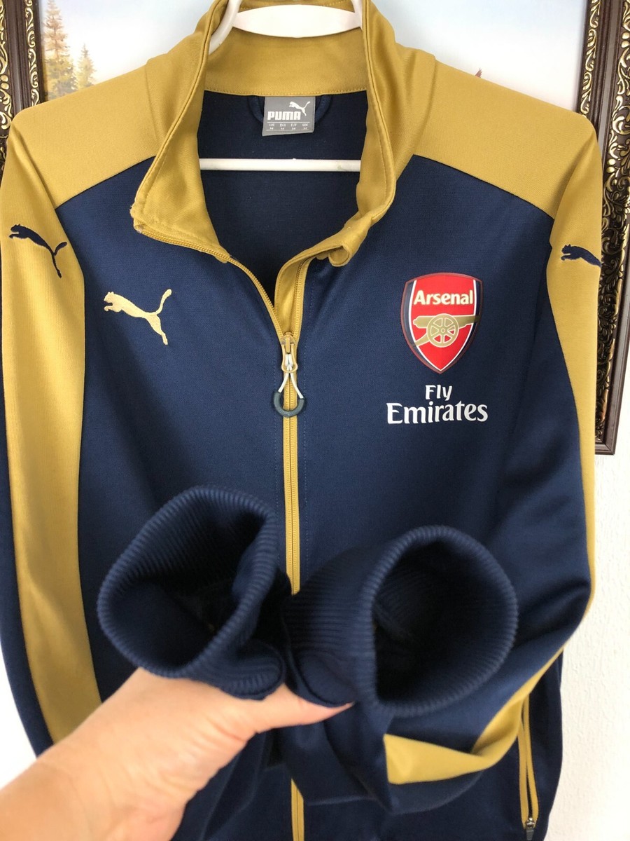 Arsenal Puma Football Jacket Soccer Track Top Mens Rare Hype