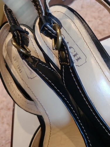 coach a3653 vivien calf pump in black size 6M US W - Picture 14 of 24