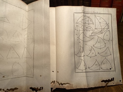 La trigonométrie Rectiligne et sphérique, tables de sinus. Ozanam. Planches 1741 - Picture 9 of 14