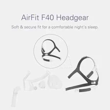 ResMed AirFit F40 Replacement Headgear Standard size with magnets.