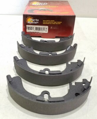 FB551 Parts Master Premium Non-asbestos Brake Shoe Set Free Shipping FB551