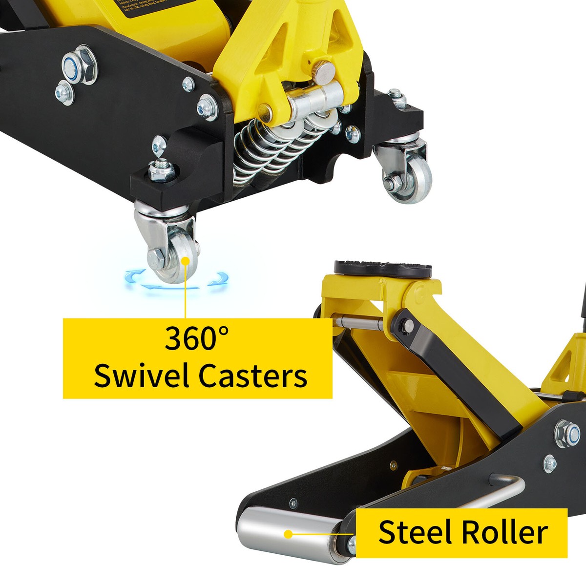 Coppia Cavalletti Per Auto Moto Camper Cric Sollevatore 3 Tonnellate