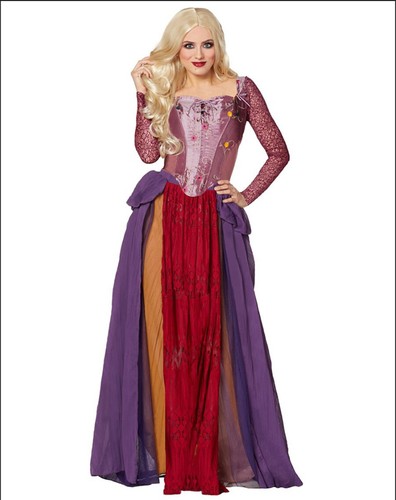 Costume vestito strega Hocus Pocus cosplay Sarah Sanderson - Foto 6 di 8
