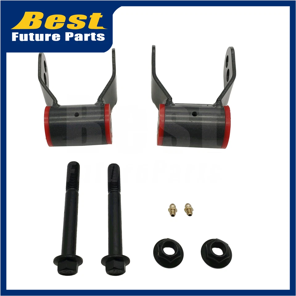 Rear 1.5" or 2" Lift Shackle Kit for 1988-1999 Chevrolet C2500 C1500 Suburban Foto 4 de 4