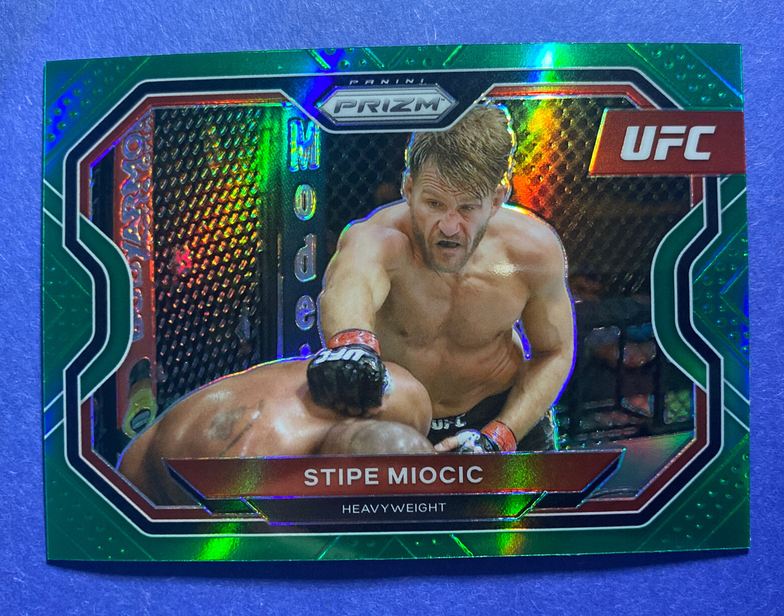 Stipe Miocic 177 2021 Prizm UFC Green Prizm NM/Mint