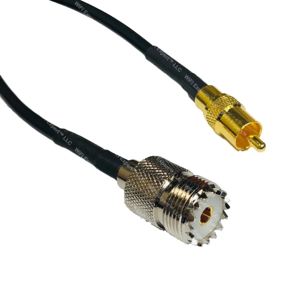 3 feet RG58 PL259 UHF FEMALE to RCA Male Coaxial cable High Quality from USA - Image 4 of 4