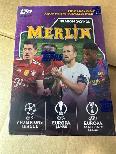 New 2021-22 Topps Merlin UEFA Champions League Soccer Blaster Box Factory Sealed