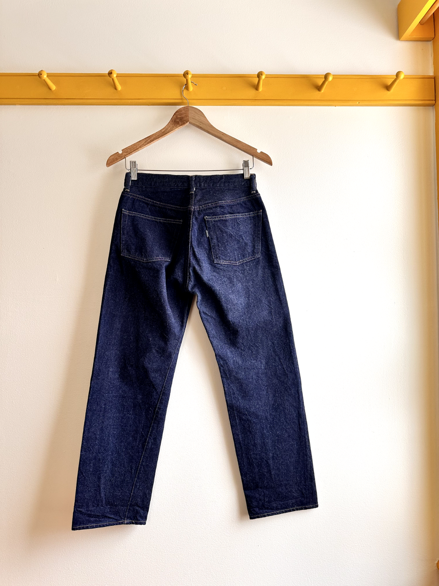 Yaeca 17-13w Japan dark rinse high waist straight fit button Yaeca 17-13w Japan dark rinse high waist straight fit button
