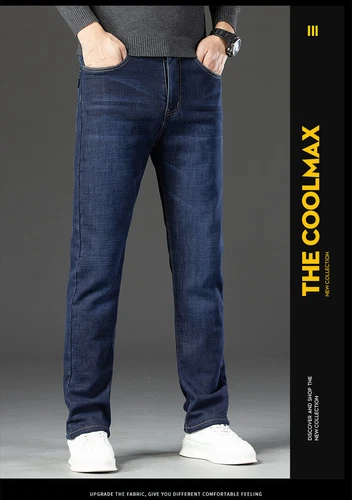 Herren Neu Winter-Thermo-Jeans Fleece gefüttert Denim Pant Stretch Leg Hose - Bild 6 von 19