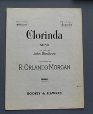 Clorinda - by Bledlowe & Morgan - 1923 sheet music in A Minor