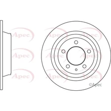 Apec Rear Brake Disc DSK3121 - OE High Quality Precision Engineered Part