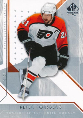 2006-07 SP Authentic #28 PETER FORSBERG - Philadelphia Flyers