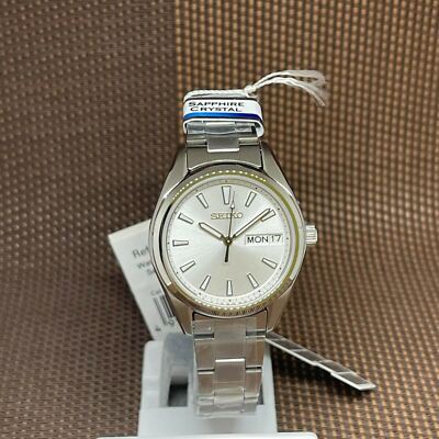 Seiko SUR349P1 Silver Analog Stainless Steel Quartz Sapphire Glass