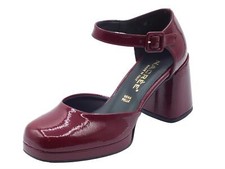 Nacrèe 2559003 Napl Bordò Decoltè con cinturino per Donna in vernice tacco alto