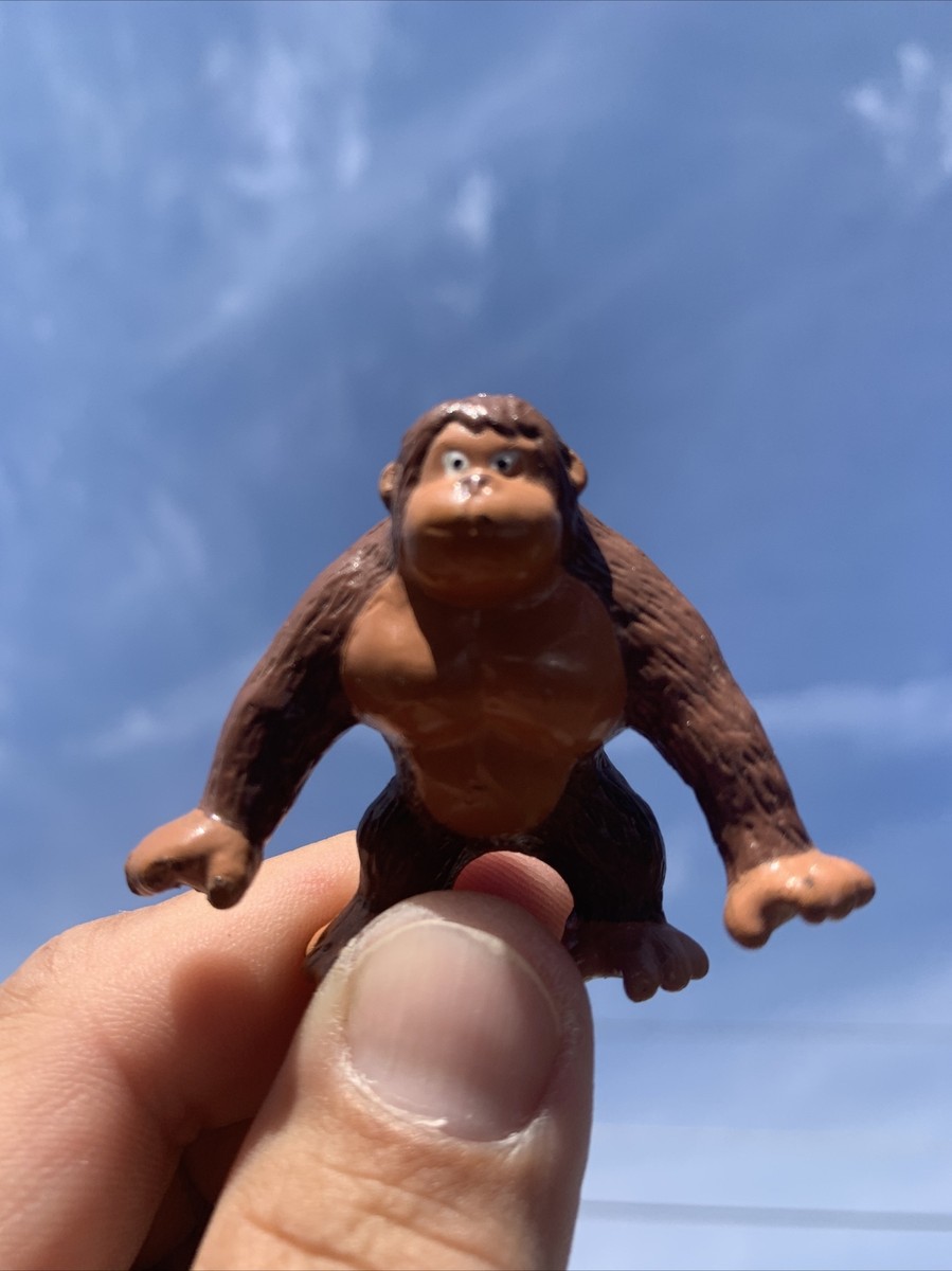 Vintage Soma Animal Brown Gorilla Miniature 1.75 inch Figures 80s