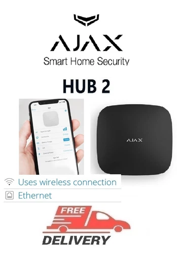 Ajax Hub 2 intelligent control panel black