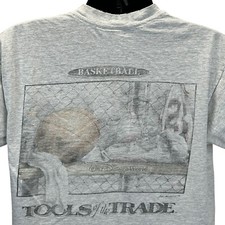 Vintage 90s Walt Disney World Basketball T Shirt Tools of the Trade Gray L Large