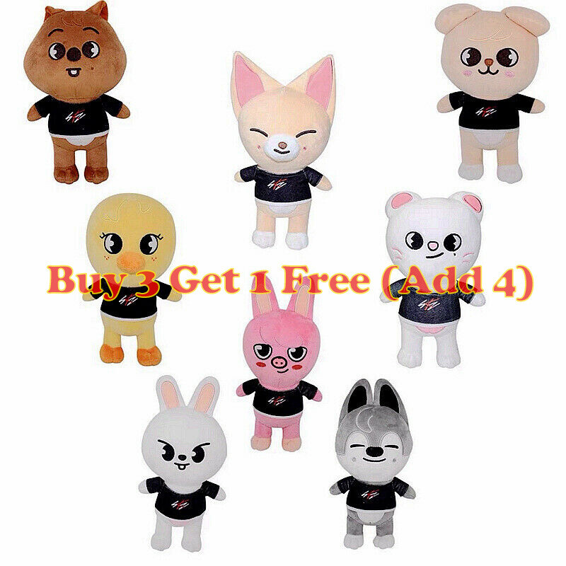 Kpop Stray Kids SKZOO Bang Chan Felix DWAEKKI Leebit Jiniret Plush