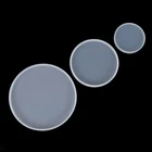 Round Silicone Mould For Resin Epoxy Casting Craft Coaster Making Mold UK