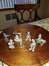 Lot 7 Pewter Clown figurines