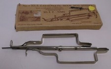 Vintage No.7 SO E.Z. Automatic Hook Rug Needle, Wonderart Yarn, Box Instructions