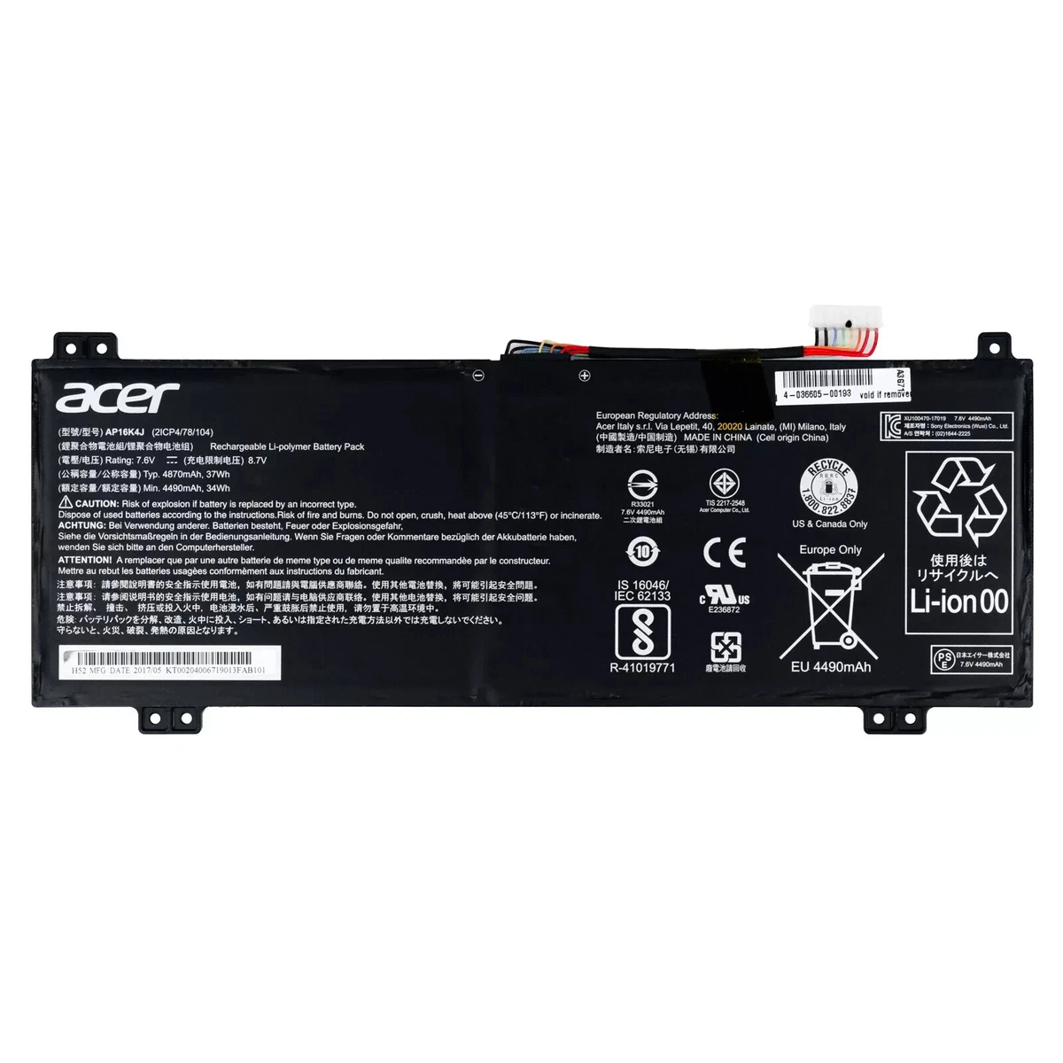 Acer Chromebook 13 CB5-311 Acer Chromebook series Acer Laptop accu Acer
