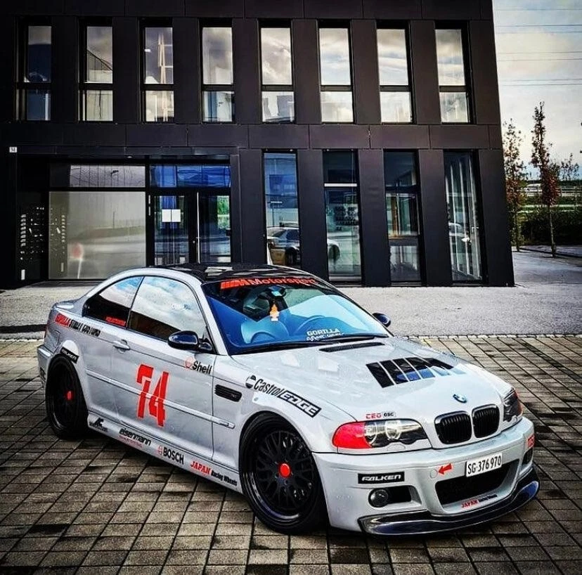 BMW E46 M3 CSL LOOK FRONT LIP SPOILER SPLITTER ALERON  - Imagen 4 de 4