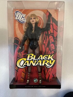 BLACK CANARY DC - BLACK LABEL - 2008 - BARBIE COLLECTOR. NIB | eBay
