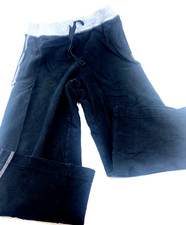 Childrens Pants Unisex Size 5 Black Boys Girls Bottoms Elastic Waist Drawstring