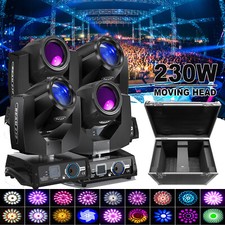 7R 230W Zoom Moving Head Beam 16 8 Prism Sharpy Stage Lighting DMX  Flight case