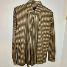 Scott Barber Men's Pinstripe Shirt - Men's Size Large