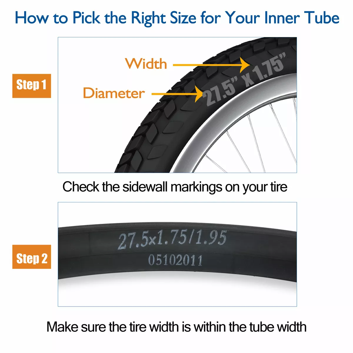 27.5 x sales 1.95 inner tube