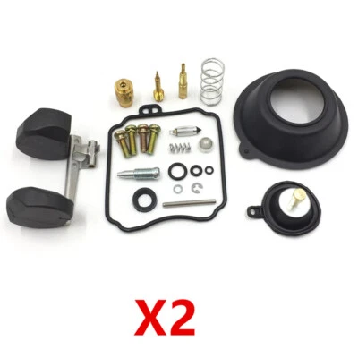 2x Carburateur Kit de Réparation w/ Diaphragme Flotteur Pour Yamaha XVS650 XVS 6 - Photo 1/4