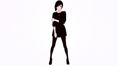 Anime digital art artwork brunette women simple Play Gaming Mat Desk
