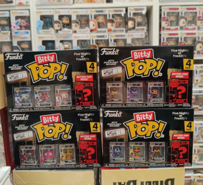 FUNKO POP BITTY FNAF - FIVE NIGHT AT FREDDY'S 4X4 KONVOLUT (INKLUSIVE LE 4 MYSTERY)