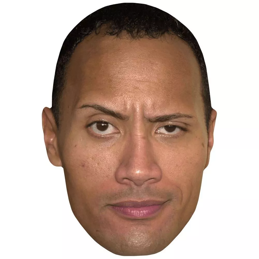 Dwayne 'The Rock' Johnson (Eyebrow) Big Head. Larger than life