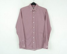 ETON Mens 15 3/4" Size 40 Slim Fit Single Cuffs Check Tartan Shirt Work Office