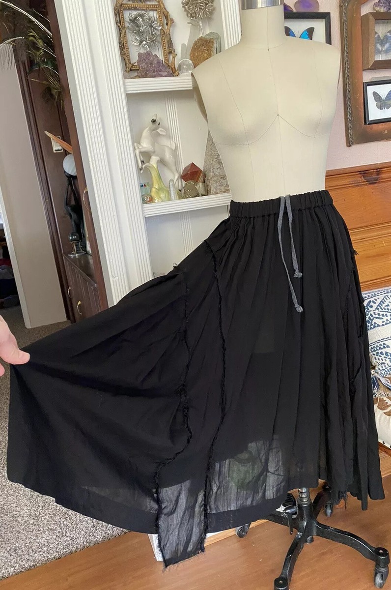 NWT Comme Des Garcons Skirt XS deconstructed Ad2018 black GB-S040