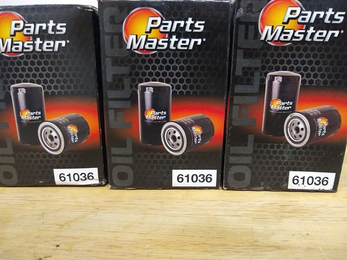 Parts Master 61036 LOT OF 3 Engine Oil Filters, Same As Wix 51036 & Fram PH3980