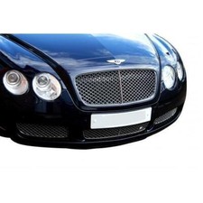 Zunsport Compatible With Bentley Continental Gt Lower Grill Set - Silver