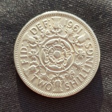 1961 - UK - Elizabeth II - Florin / 2 Shillings - EF Collectable Coin - KM#906